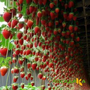 Клубника ампельная Анастасия купить по цене от 370р. в интернет-магазине «Посадика» с доставкой почтой в в Собинкае и по всей России – [изображение №1].